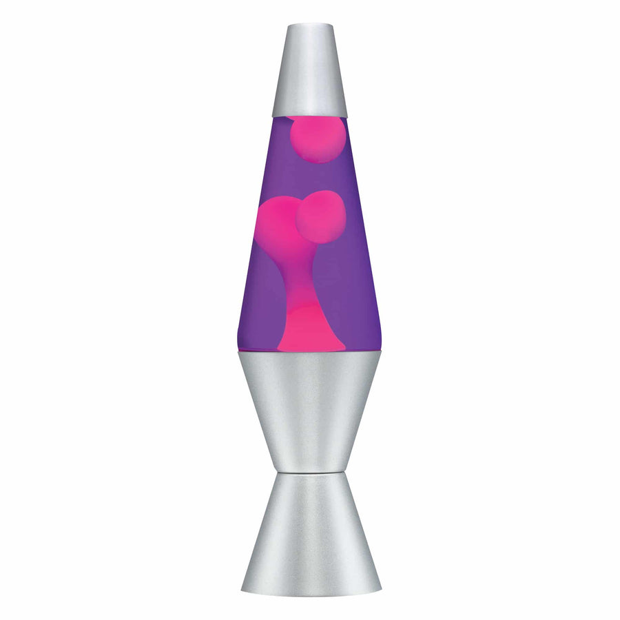 14.5” LAMP – PINK/PURPLE/SILVER P1