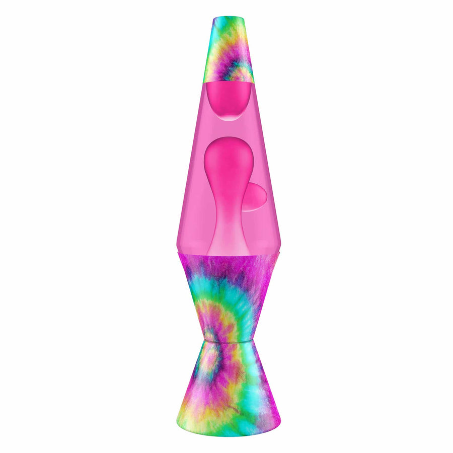 14.5″ LAMP – TIE DYE PINK SPIRAL R2
